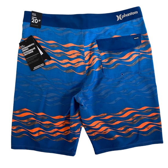 NWT Hurley men’s ‘Phantom’ swim trunk/ board shorts size 32 waist - Picture 2 of 4